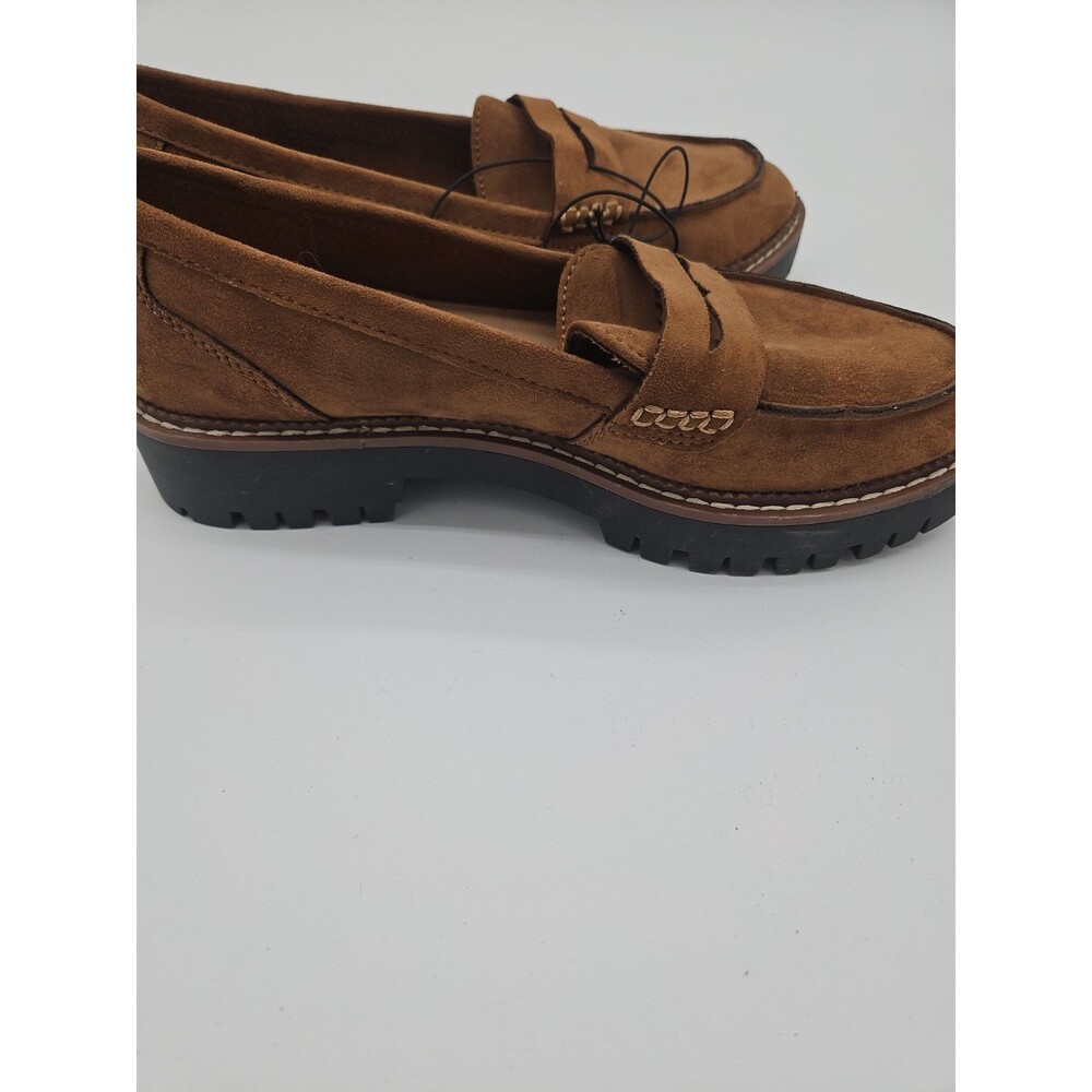 Maurices Brown Suede Loafer Flats Women's Shoes